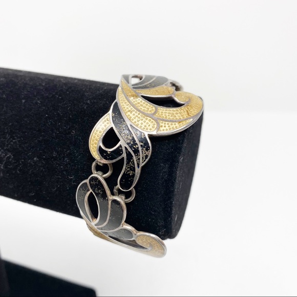 144 Vintage Margot de Taxco enamel bracelet 5734 - Picture 2 of 9